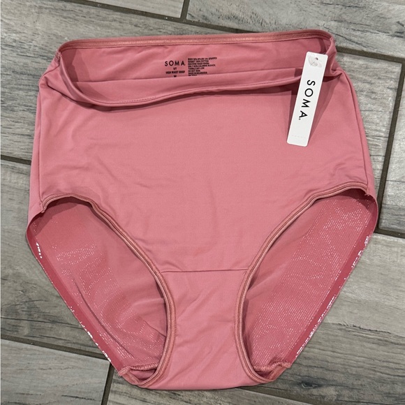 SOMA| VANISHING TUMMY|High-Waist Brief Panty with Lace-Medium-4 pairs(LOT) - Picture 9 of 10